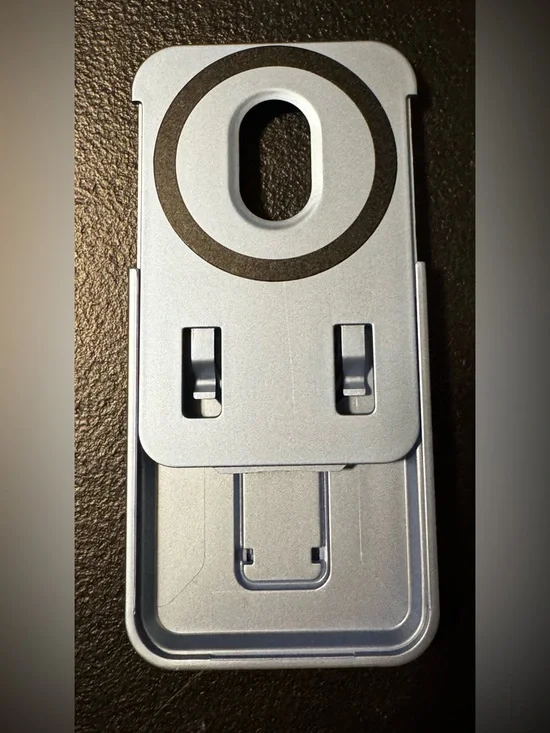 magnetic mobile wallet and phone stand - ice blue color - Picture 2 of 6